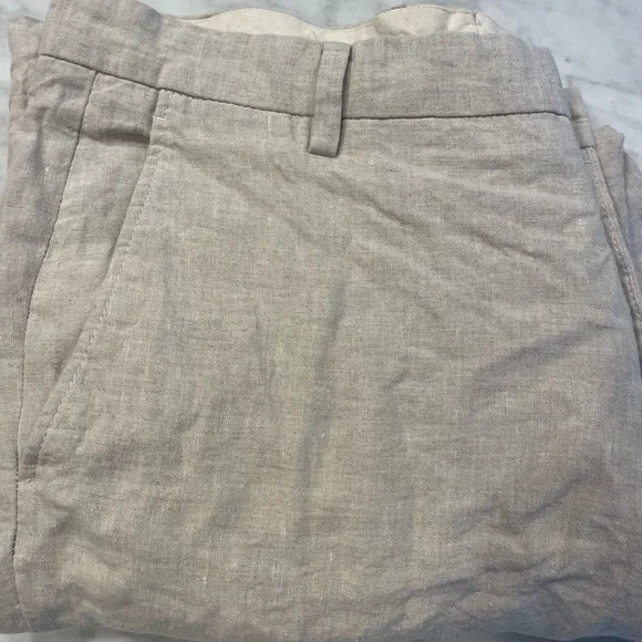 Zara Cream Linen Trousers - Picture 4 of 4